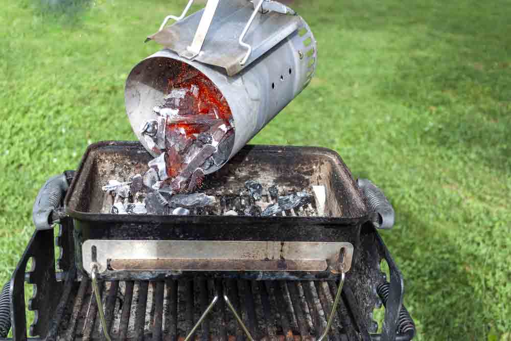 How to Stack Charcoal in A Grill
